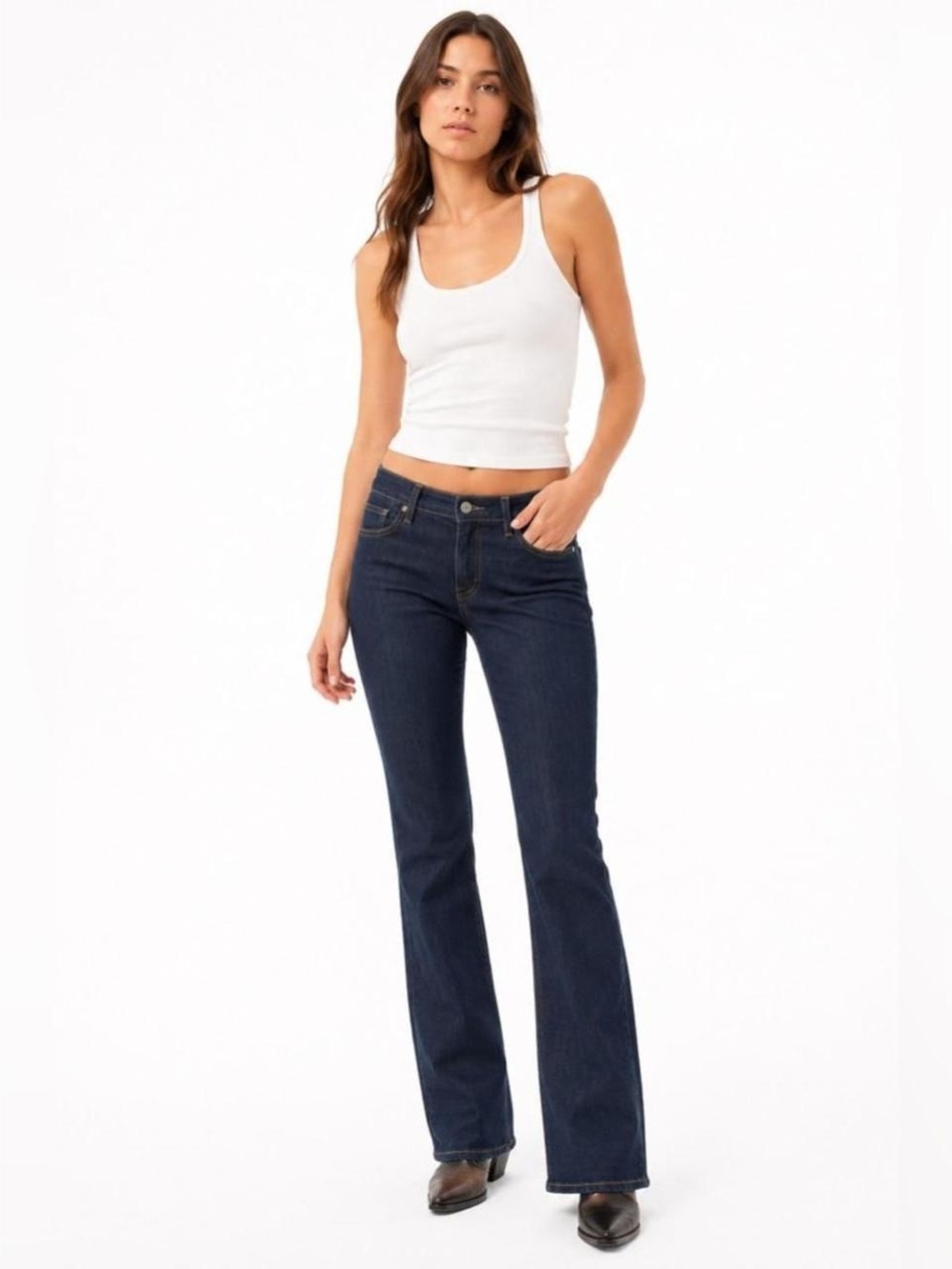 Women's Levi's Bootcut Denim Jeans - Dark Blue